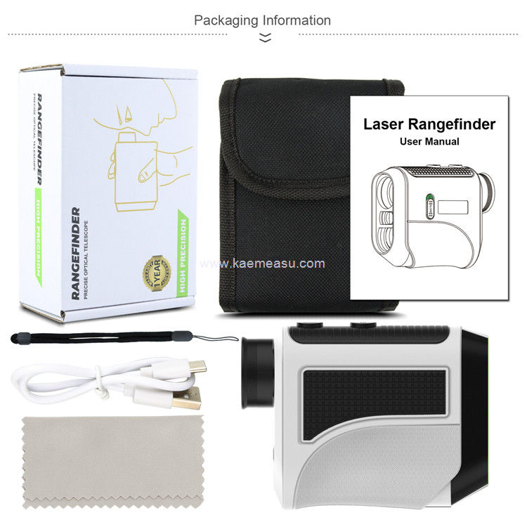 Kaemeasu USB Şarj Golf Uzaklık ölçer Yüksek hassasiyetli Optik Teleskop LCD Ekran Lazer Uzaklık ölçer F1000