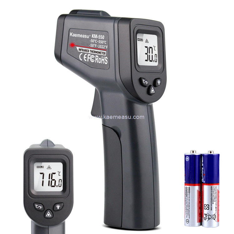 Kaemeasu 550°C Yüksek hassasiyetli Termo Sıcaklık Silahı Petrol / Buz / Erime Pot / BBQ için Kızılötesi