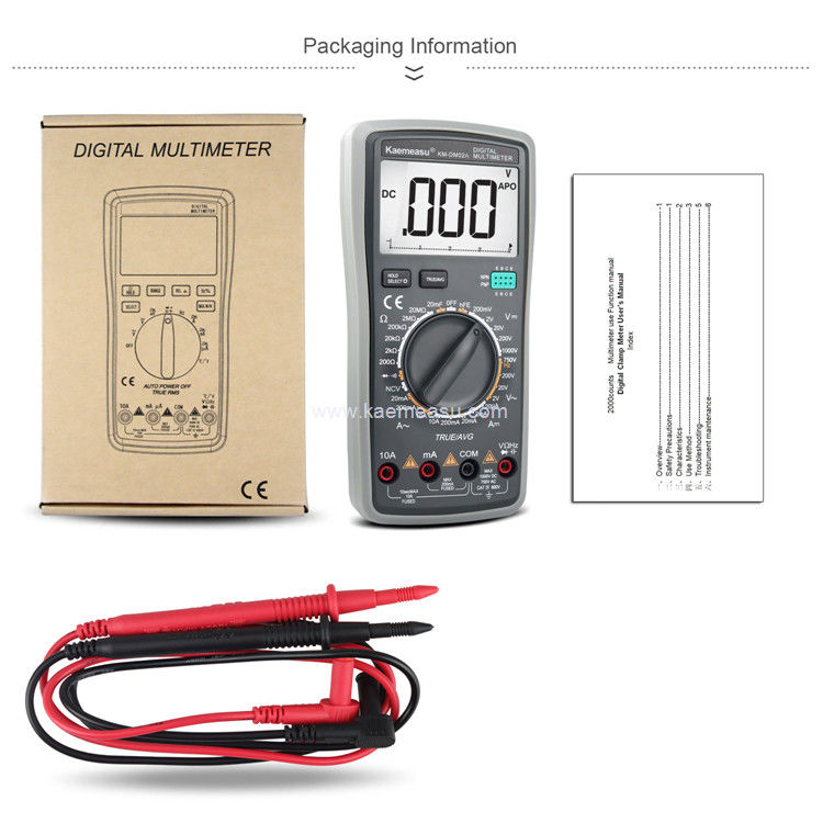 Kaemeasu 02A El El Endüstriyel Voltmetre Dijital Aneng Multitester NCV T RMS Elektrikli Test Meter