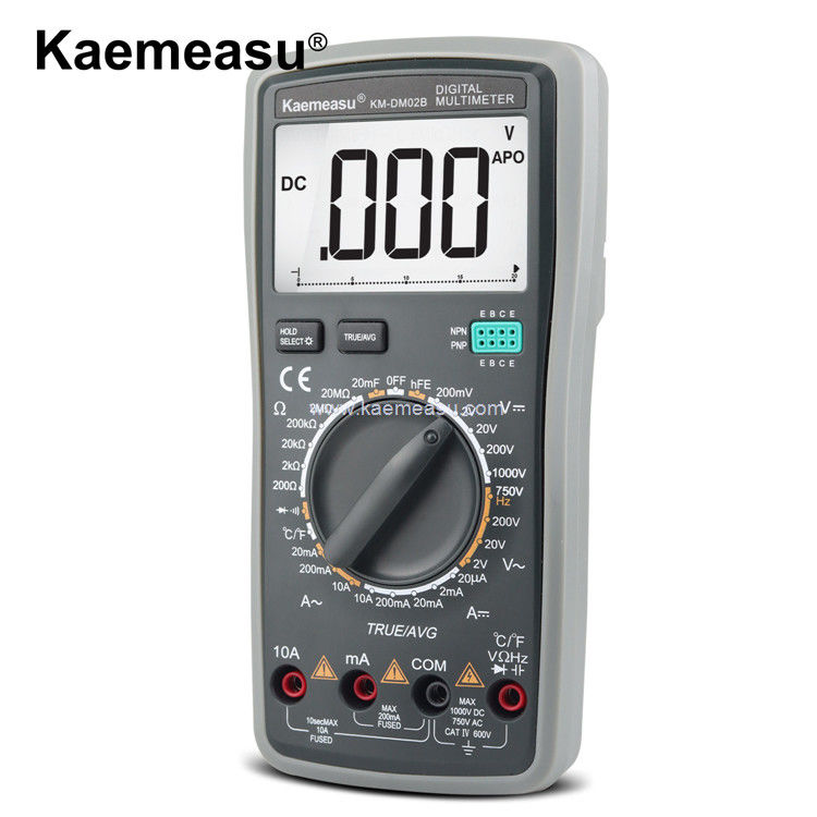Kaemeasu 02B OEM ODM Elektrikli Multimetre Gerçek RMS Akım Direnci Kapasitesi Voltaj Meter Tester