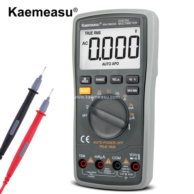 Kaemeasu 03A Yüksek hassasiyetli dijital multimeter 6000 sayım Otomatik menzil 1000V AC DC Akıllı multimetr