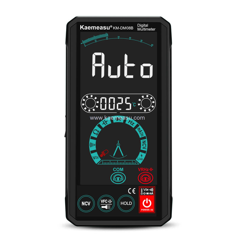 Kaemeasu 08B Renkli Ekran Multimeter Testör Elektrikçi Voltmeter NCV Ture RMS Voltaj Testörü 150g