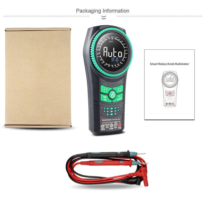 Kaemeasu 10D Akıllı Döner Düğme Multimeter Voltaj Ölçerleri Detektör Multimetro Akıllı Multimeter Dijital Multimeterler
