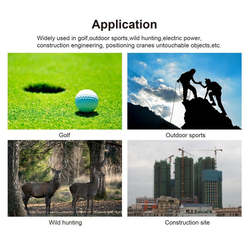 golf lazer menzil ölçer açık hava sporları avcılık menzil ölçer el cihazı lazer mesafe ölçer teleskopu