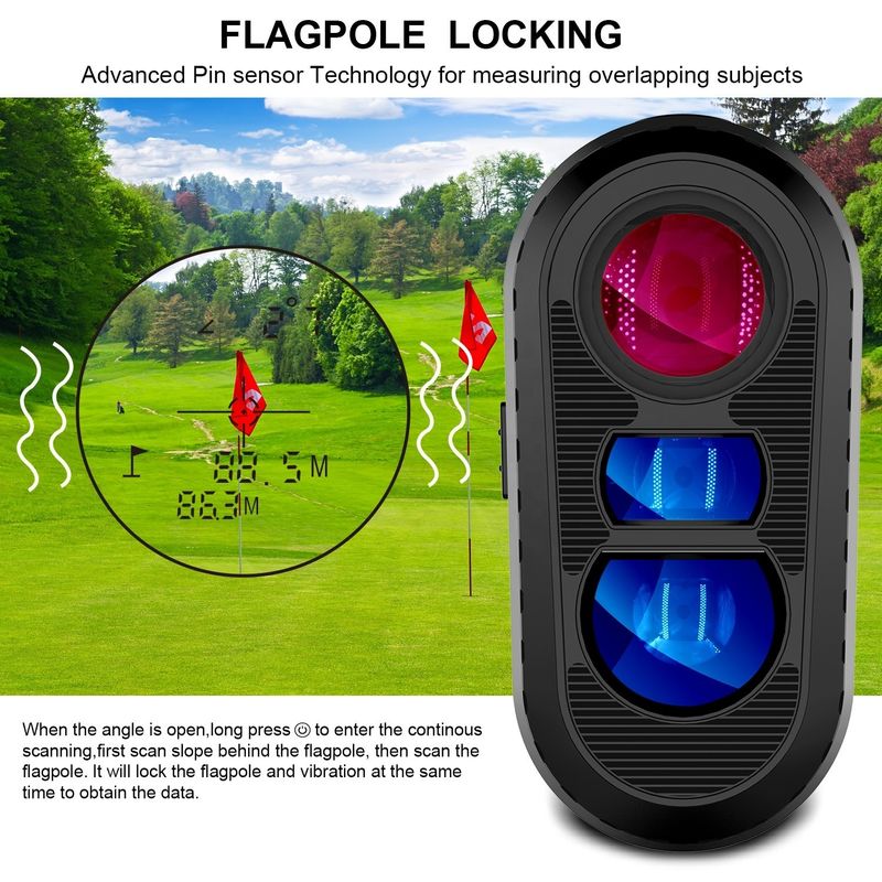 OEM Teleskop Açık hava sporu Lazer Uzaklık Ölçücüsü 450M-1000M Eğitme Avcılık Atış Golf Uzaklık Meter