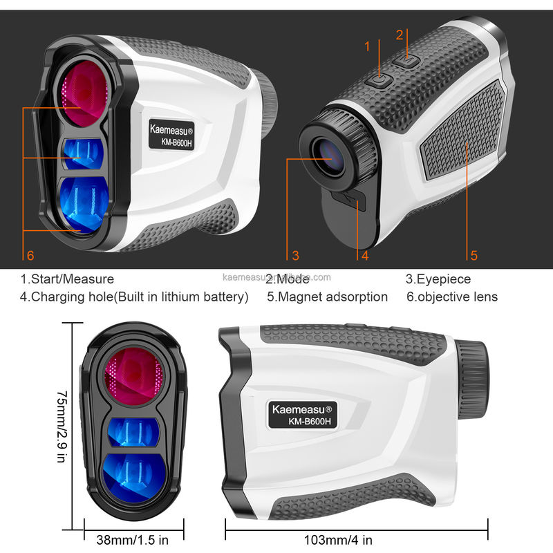 Kaemeasu Elde Taşınabilir OEM Av Golf Lazer Uzaklık Ölçücüsü Mıknatıs Emimi 450M/600M/800M/1000M ile