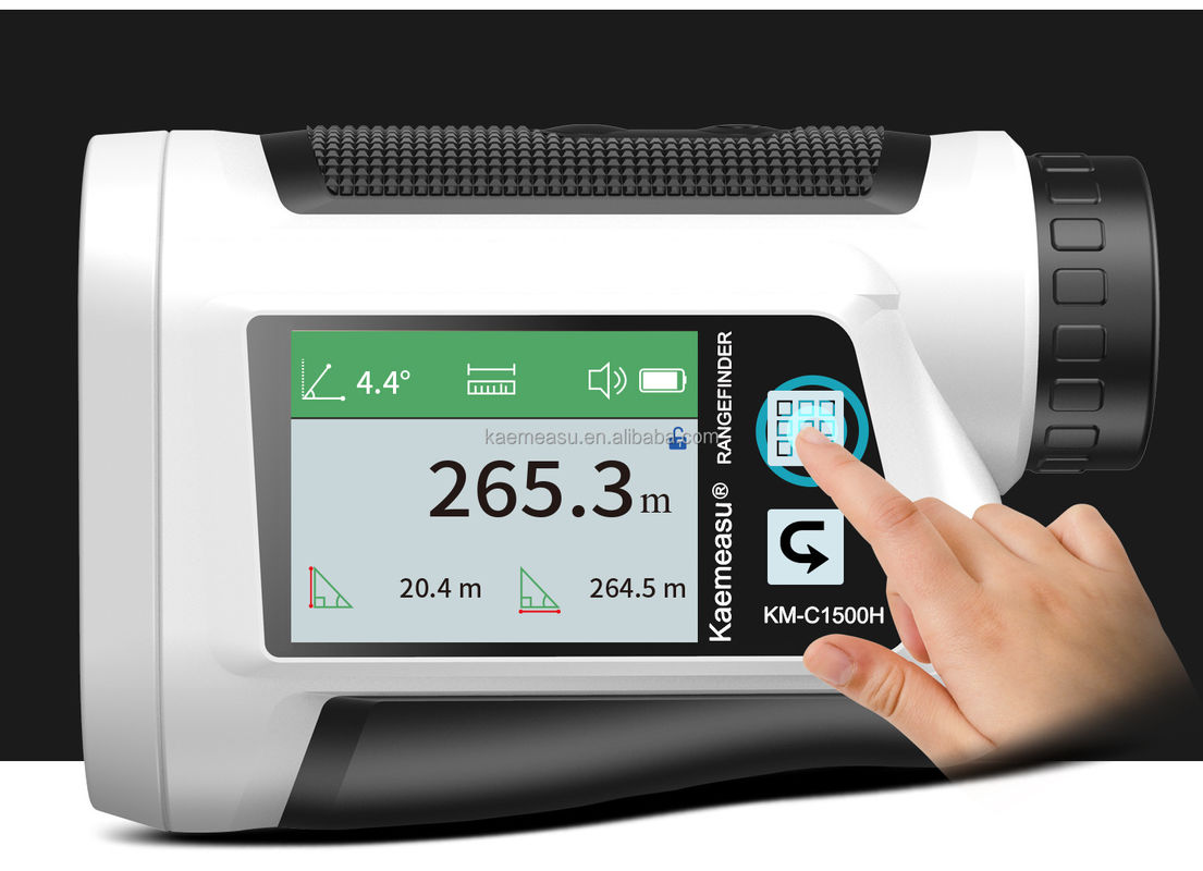 OEM 6x Rangefinder Lazer Monte Range Finder Golf Lazer Range Finder Lityum Pil Şarj edilebilir Dokunmatik Tür Renkli Ekran IP54