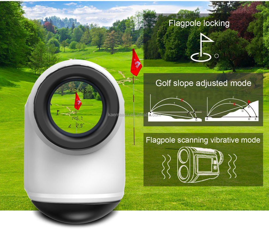 OEM 6x Rangefinder Lazer Monte Range Finder Golf Lazer Range Finder Lityum Pil Şarj edilebilir Dokunmatik Tür Renkli Ekran IP54