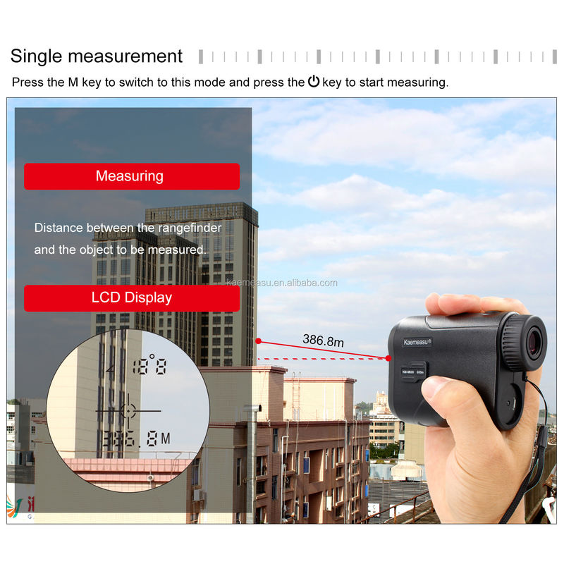 Teleskop Lazer Uzaklık Ölçücüsü Portatif USB Şarj Lazer Uzaklık Ölçücüsü Monocular Golf Avcılık Uzaklık Ölçücüsü 600M/656Yd