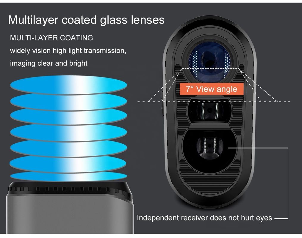 Golf lazer mesafe ölçer açık hava sporları avcılık mesafe ölçer el cihazı lazer mesafe ölçer teleskopu