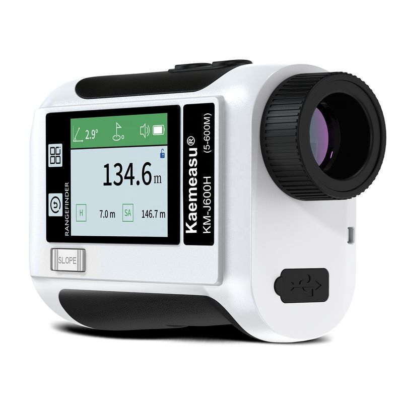 Açık Hava Sporları Avcılık 600m LCD Ekran Golf Veriler Yayını ile Lazer Menzil Bulma Teleskobu IP54 Toz ve Su Çırpımı
