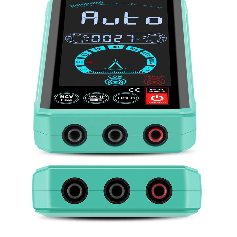Akıllı Ses Otomatik Multimeter LCD Renkli Ekran NCV Tür Rms Akıllı Multimeter 1000V Dijital Multimeterler