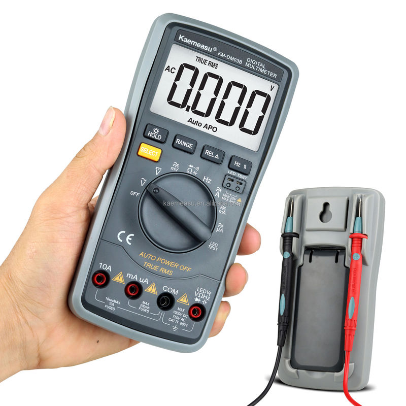 03B Profesyonel Dijital Multimetreler DC AC Voltaj Akım Direnci Gerçek RMS LED Diyot Testi Otomatik Aralık Evrensel Meter