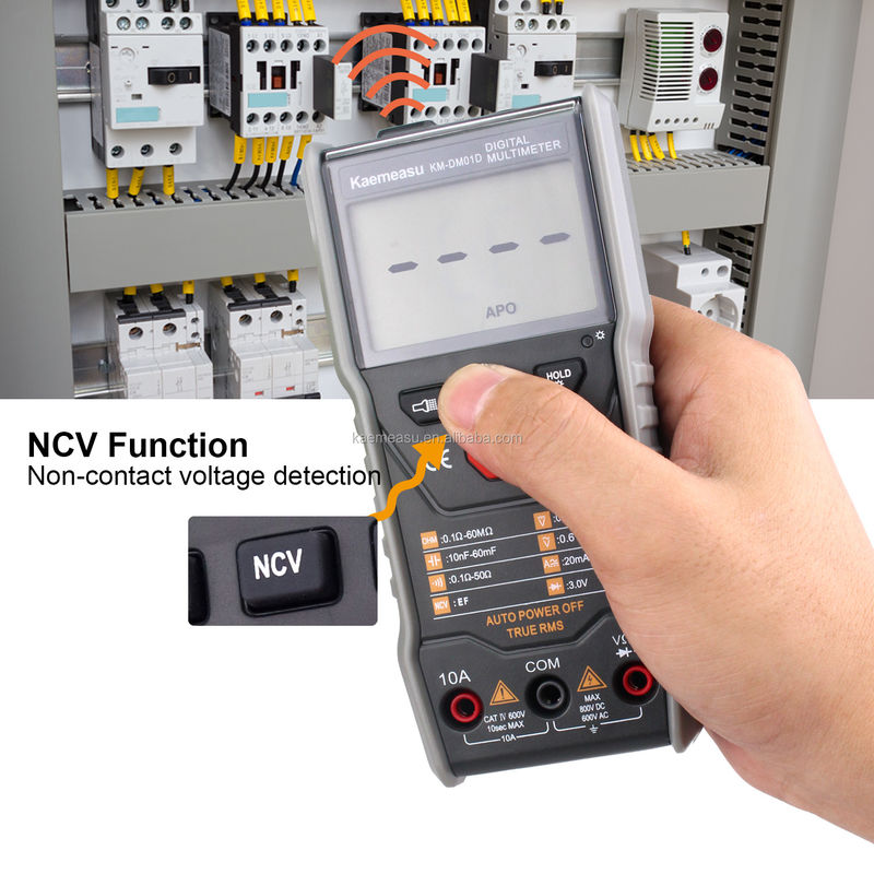 OEM ODM Akıllı Multimeter 6000 Sayılar Elektrikçi Bench Multimeter Mini elden Ture RMS Kare Dalga Çıktısı Dijital Multimetre