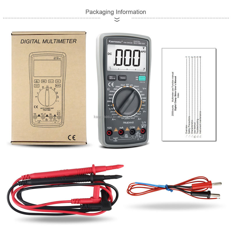 Elektrikçi Otomatik Aralık Multitester 6000 Sayımlar Analogik Multimeter T-RMS Diyot Test Süreklilik Buzzer Dijital Multimeterler