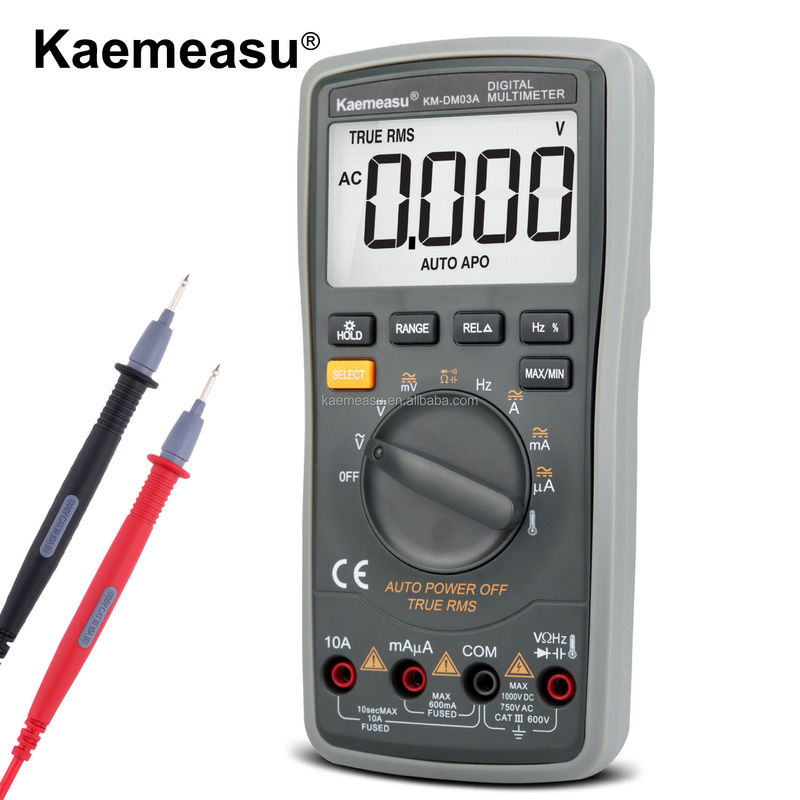 Dijital Multimetre Otomatik 1000V Voltaj Mitri Gerçek RMS LED Diyot Testi Multimetro Akıllı Multimeter