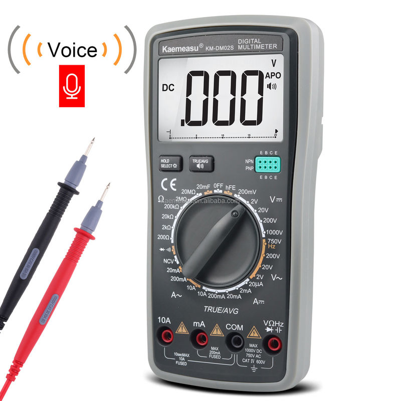 1000V Voltaj Ölçerleri Multimetr Profesyonel Elektrikçi Dattery Voltaj Ölçeri Direnç Denetleyicisi Akıllı Dijital Multimeter