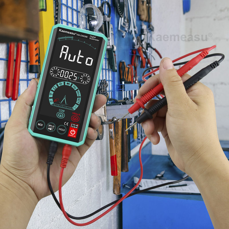 Akıllı İnsan Makinesi etkileşim multimetreleri LCD Renkli Ekran Voltaj Testörü Şarj edilebilir Akıllı Dijital Multimetreler
