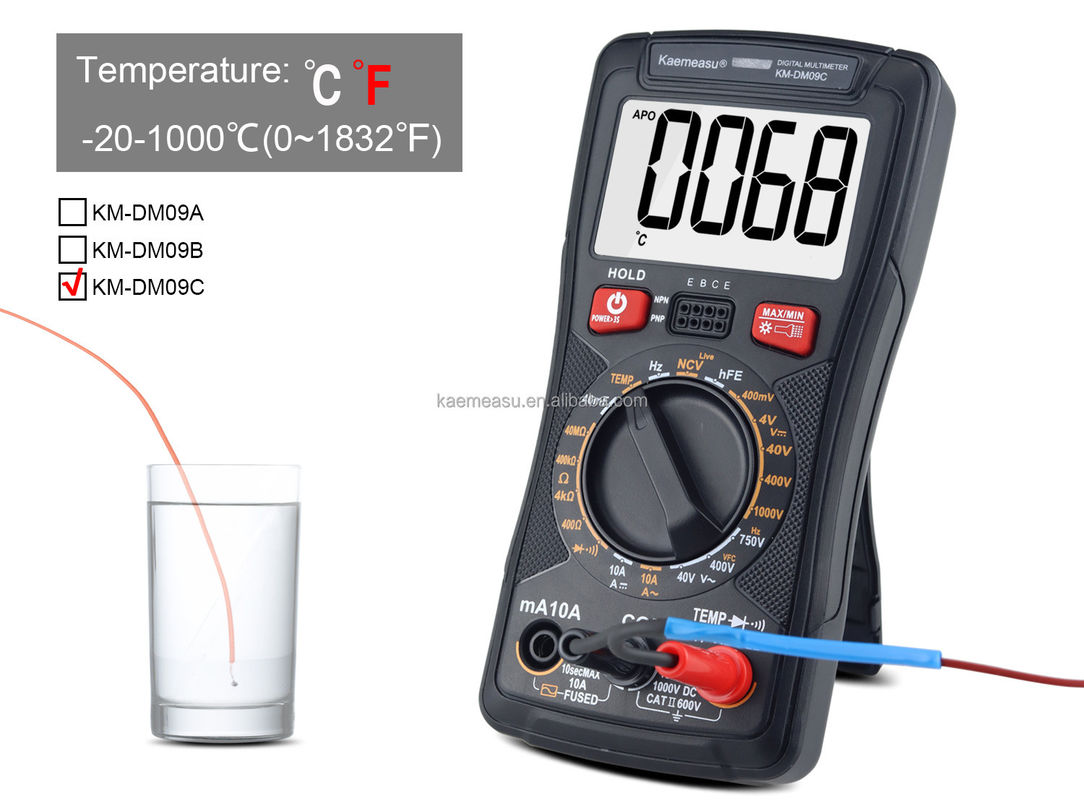 Mobil Telefon Onarımı için Özelleştirilebilir Dijital Klem Multimetresi Taşınabilir ve Kompakt 142*72*35mm
