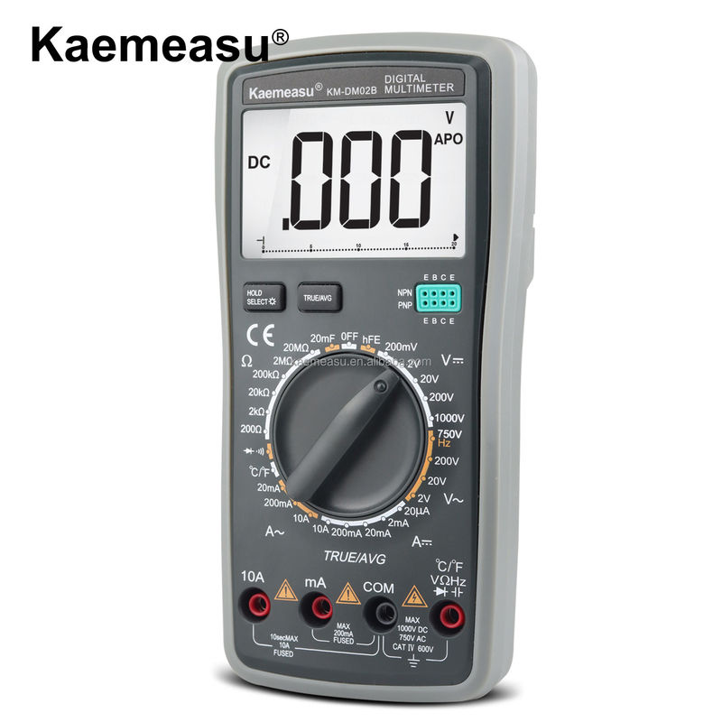 20nF/200nF/2uF/20uF/200uF/2000uF ve Maks. AC Akım 10A kapasitans aralığını ölçmek için akım değişkenleri için akıllı multimeter voltaj testi
