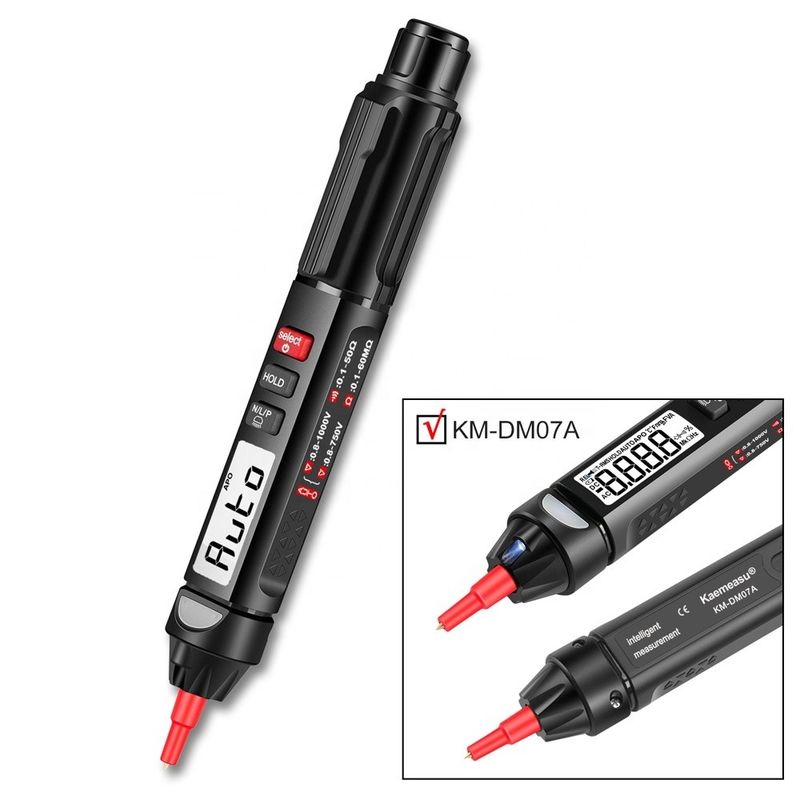 Popüler stil Mini Pen Dijital Multimeter Canlı / NCV / Sırası Bağlantısız Voltaj Algılama Multimeter Tester