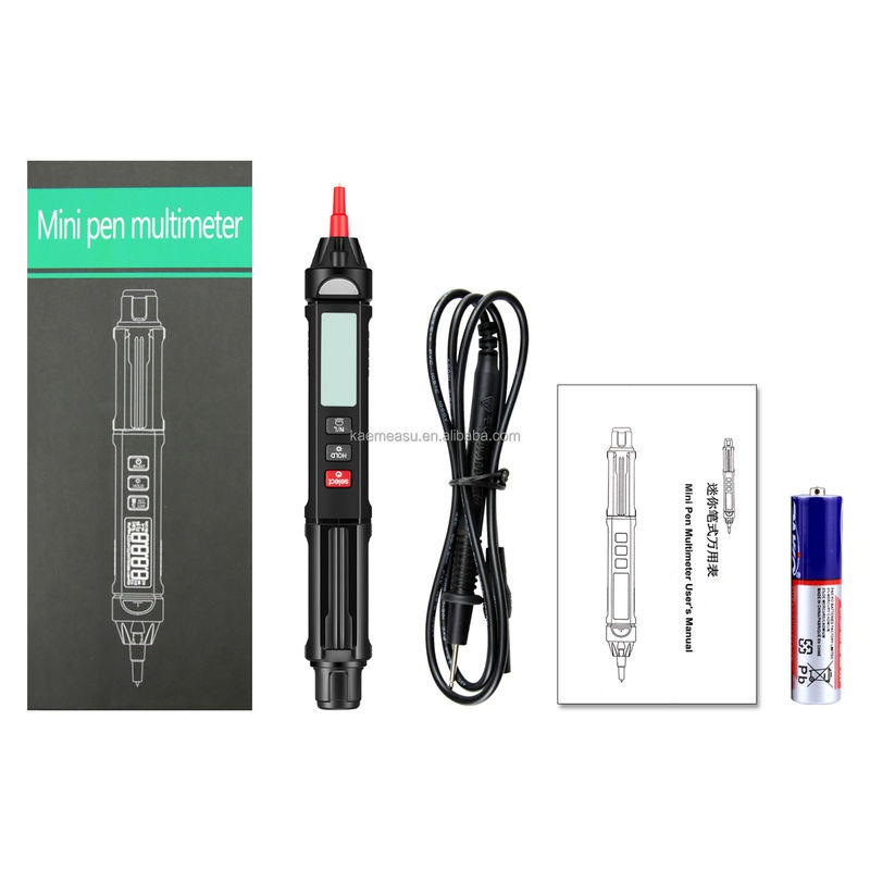 Popüler stil Mini Pen Dijital Multimeter Canlı / NCV / Sırası Bağlantısız Voltaj Algılama Multimeter Tester