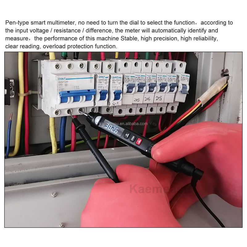 OEM Fabrikası Doğrudan Kalem Dijital Multimeter Gerçek Rms Dijital Meter Temassız Voltaj Algılama Multimeter Tester