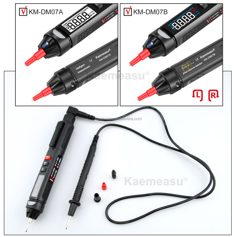 kaemeasu Mini Pen Dijital Multimeter NCV Sequence Temas Etmeyen Voltaj Algılama Multimeter Tester Pen Meter