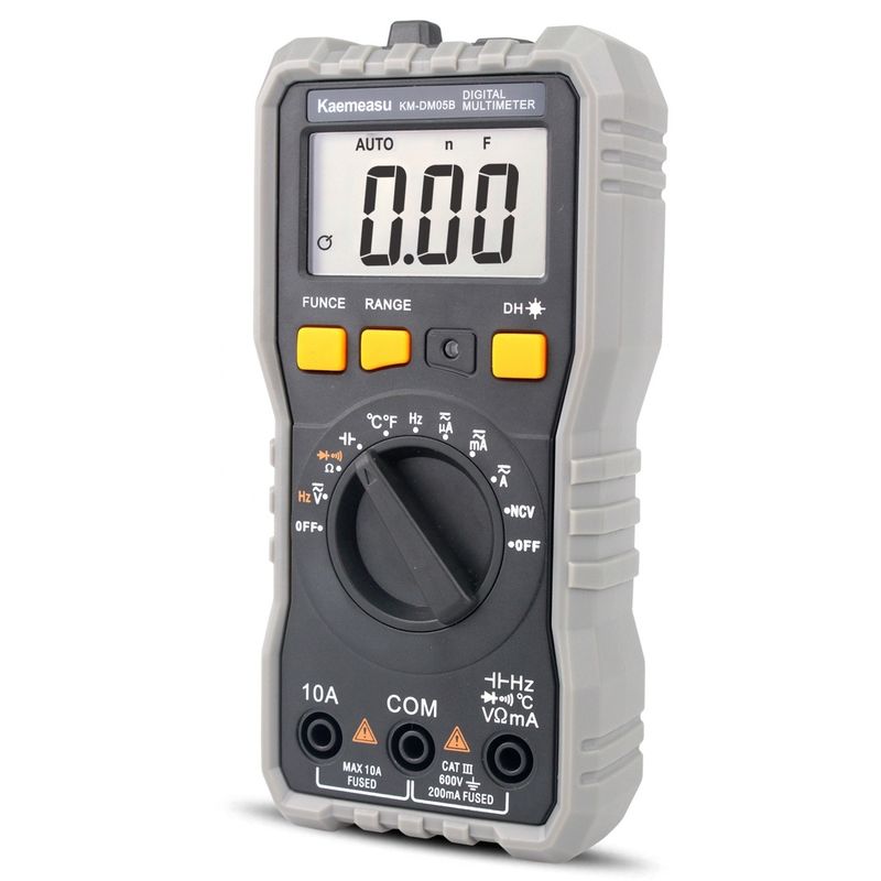Mini Dijital Multimeter DC/AC Voltaj Ammeter Akım Ohm Sıcaklık T-rms Yüksek hassasiyetli Elektrikçi Dijital Multimeter
