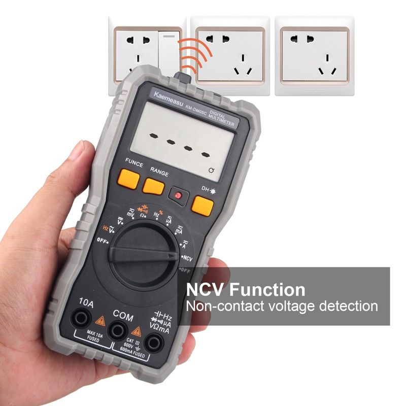 Çok fonksiyonel Cep Dijital Multimeter Elektrikçi Evrensel Meter Yüksek Hassasiyetli DC/AC NCV Gerçek RMS Multimeter Tester