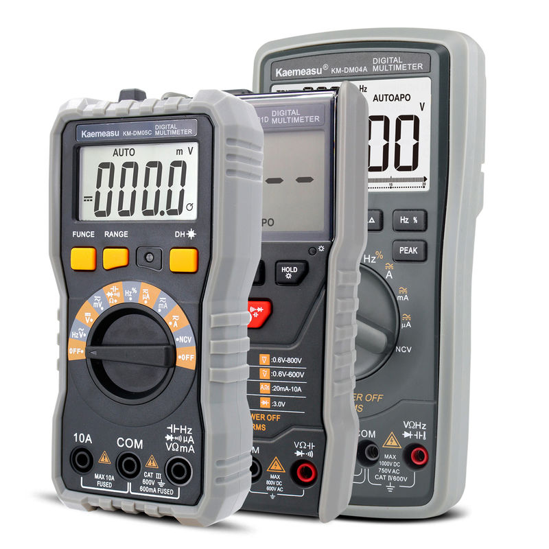 Yüksek hassasiyetli yanma önleyici 1000V Dijital Multimetre LCD Ekran Voltmetre Gerçek RMS Fonksiyonu Sıcaklık Sondu ile Multi Meter