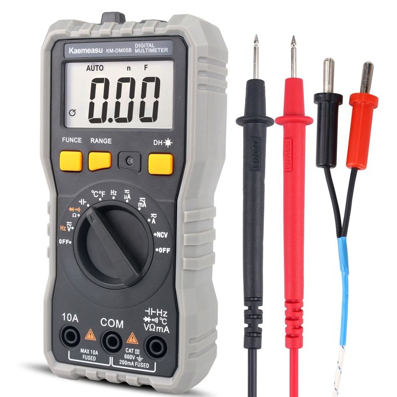 Otomatik Aralık LCD Ekran elektrikli Multi Tester T-rms NCV Araç Ölçme Bench Sonde ile Dijital Multimetre