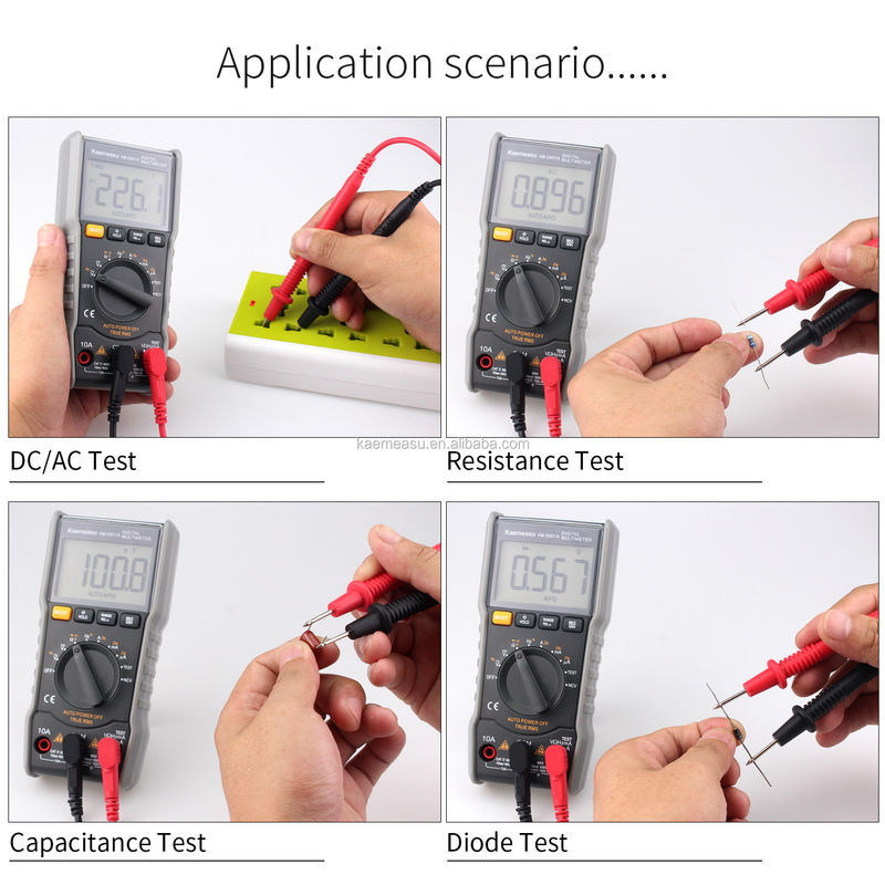 6000 Sayılar Mini Taşınabilir Elektrikçi Akıllı Dijital Multimetr Tester Kare Dalga Çıkış Benchi Profesyonel Dijital Multimetreler