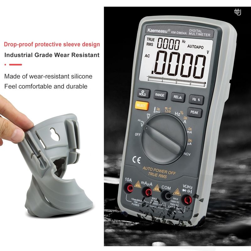 ABS Elektrikli Parçalar 04A OEM ODM Otomatik yelpazesi Akıllı Multitester laboratuvar ekipmanları DC/AC 20000 Sayılar Dijital Multimetre