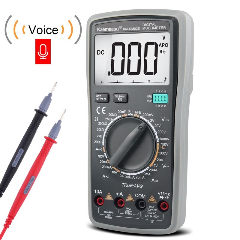 OEM ODM Elektronik Multimeter DC AC NCV profesyonel True RMS Tester Otomatik menzil Akıllı ses raporu multimetreler