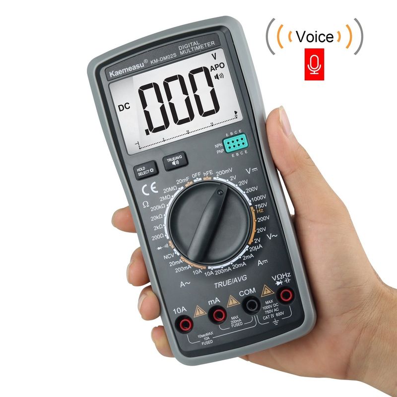 Akıllı Ses Multitester Otomatik Aralık Çok Fonksiyonlu Laboratuvar Ekipmanı Direnç Denetleyicisi Dijital Multimeter