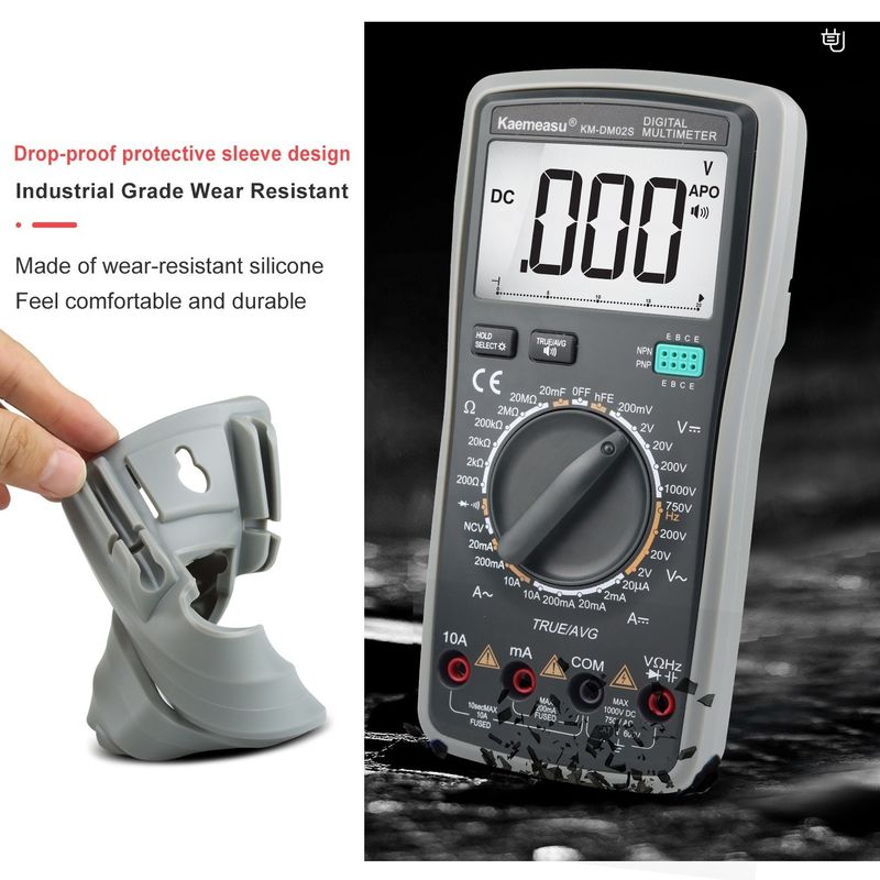 Akıllı Ses Multitester Otomatik Aralık Çok Fonksiyonlu Laboratuvar Ekipmanı Direnç Denetleyicisi Dijital Multimeter