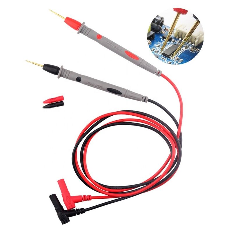 Multimeter Test Sondu Liderler Muz Plug Dijital Multimeter Sondu Elektriksel Test Sondu 20A 1000V Enstrümantasyon Kabloları