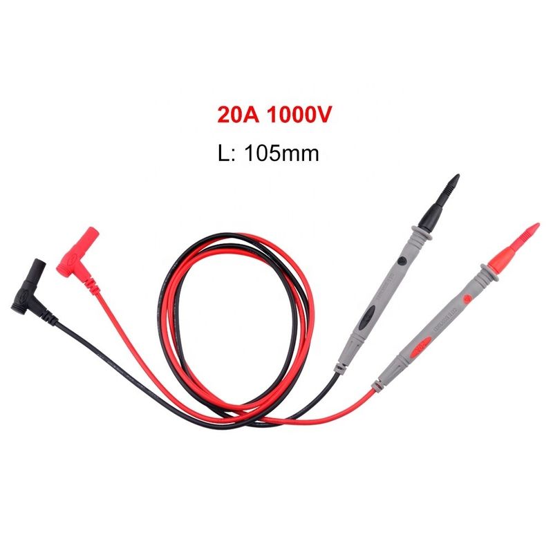 Multimeter Test Sondu Liderler Muz Plug Dijital Multimeter Sondu Elektriksel Test Sondu 20A 1000V Enstrümantasyon Kabloları
