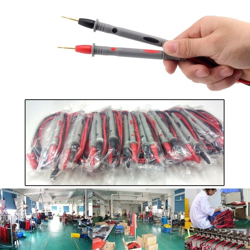 Multimeter Test Sondu Liderler Muz Plug Dijital Multimeter Sondu Elektriksel Test Sondu 20A 1000V Enstrümantasyon Kabloları
