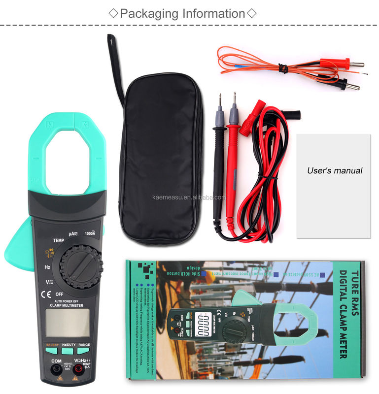 6000 Sayımlar Ac Dc Akım Multimeter Aneng Voltaj Ölçerleri Klip Multimeter Dijital Klip Ölçerleri