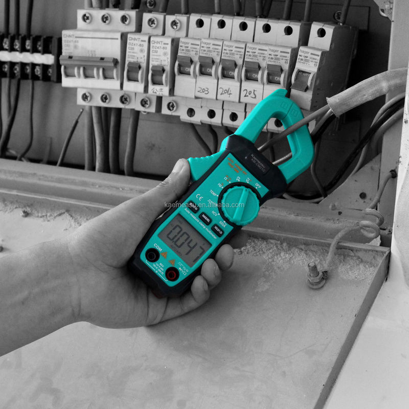 Mini Klem Meter Elektrikli Multimeter NCV 1000v Dijital AC DC Direnç Meter Ekran Sayımı 6000 Sayım