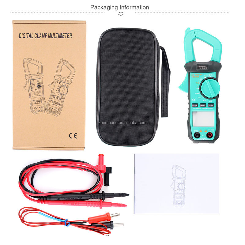 Mini Klem Meter Elektrikli Multimeter NCV 1000v Dijital AC DC Direnç Meter Ekran Sayımı 6000 Sayım