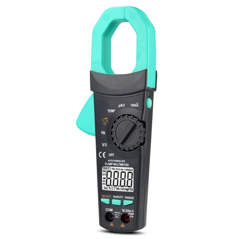 ABS elektrikli parçalar 300g Dijital AC DC Klem Meter Otomatik Menzil Multimeter Gerçek Rms Ncv Ammeter