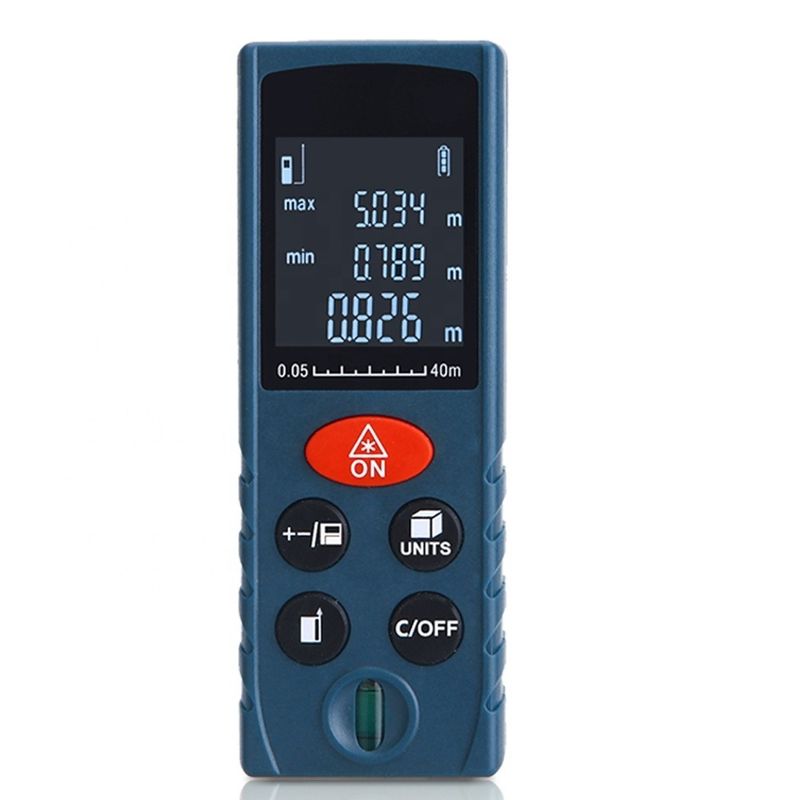 Lazer mesafe ölçer 40M 60M 80M 100M Elektronik bant taşınabilir minik el cihazı lazer menzil ölçer satılıyor