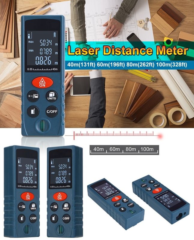 Mini Taşınabilir Elde Taşınabilir Yüksek hassasiyetli Dijital Ölçme Araçları Lazer Uzaklık Ölçücüsü Lazer Uzaklık Ölçücüsü
