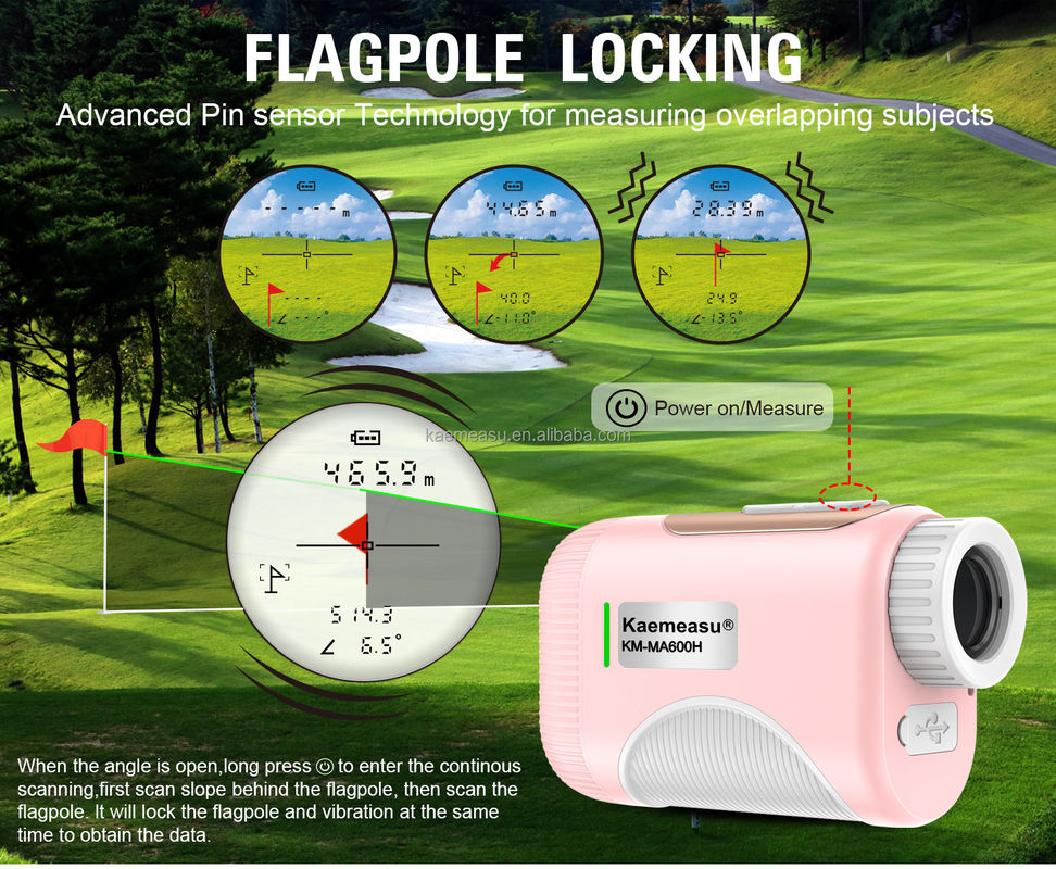 OEM 1200m Golf Eğim Alanı Lazer Uzaklık Meter Teleskop Endüstriyel Sınıf Golf Lazer Uzaklık ölçerleri