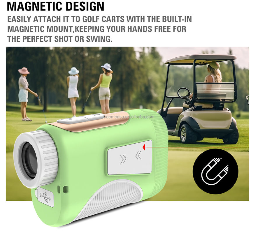 OEM 1200m Golf Eğim Alanı Lazer Uzaklık Meter Teleskop Endüstriyel Kalite Golf Lazer Uzaklık ölçerleri Yeşil Renk
