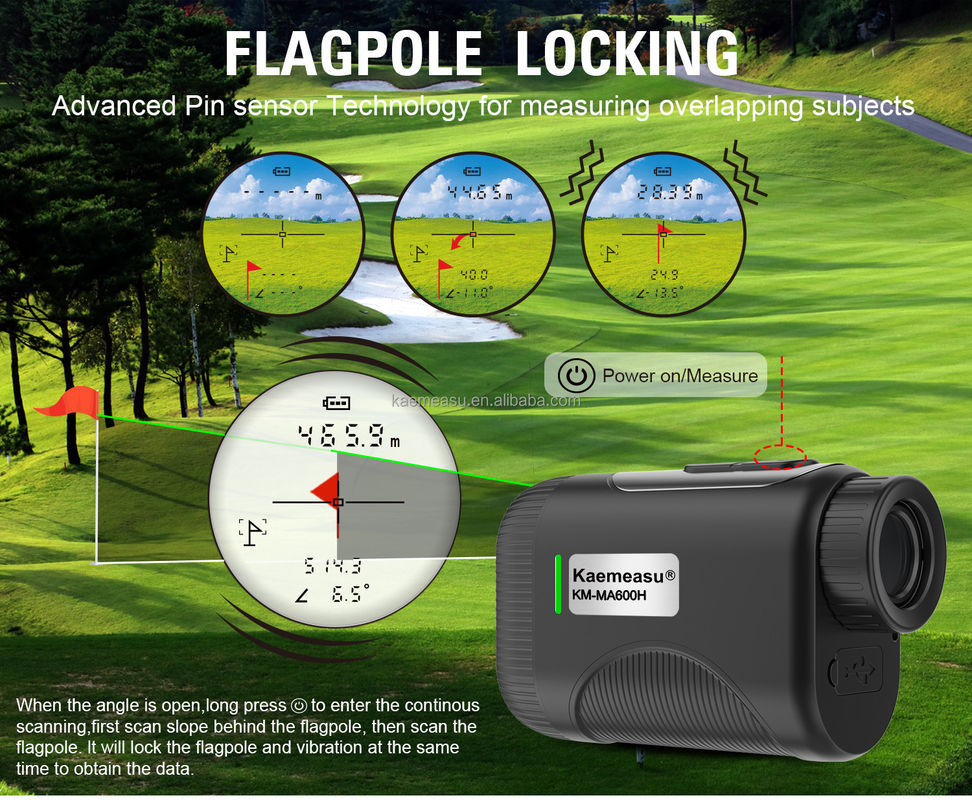 OEM 1200m Golf Eğim Alanı Lazer Uzaklık Meter Teleskop Endüstriyel Kalite Golf Lazer Uzaklık Ölçücüleri Siyah