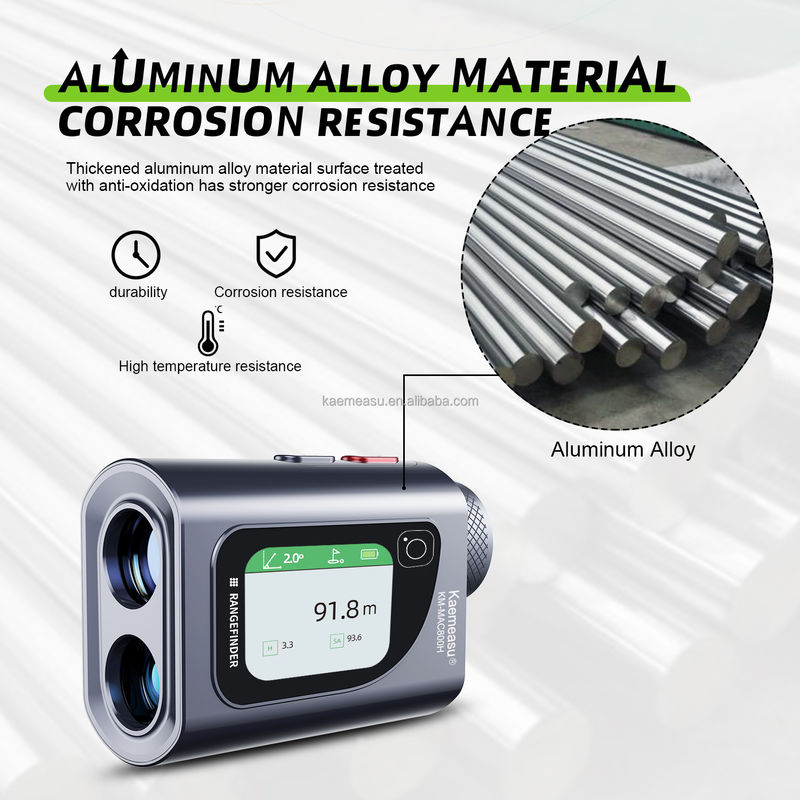 800m Uzay ölçüm cihazı 6.5x Rated Lazer Ölçüm Araçları Uzaklık ölçüm cihazı Elektronik kumandacı Yapı sporları için çok fonksiyonlu